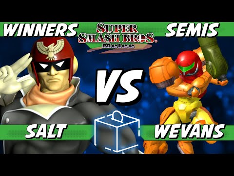 Coinbox 52 - Salt (Falcon) vs Wevans (Samus) Winners Semis - Smash Melee
