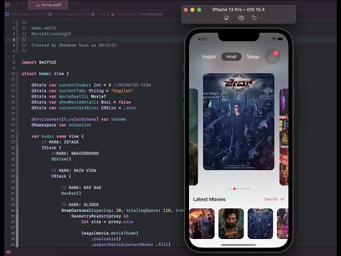 Movie Streaming App UI