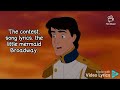 The Contest Song Lyrics Broadway The Little Mermaid