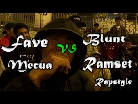 Fave,Mecua vs Ramset,Blunt - 1ra Liga Rapstyle (Fecha 1) 2017