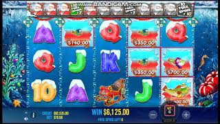 Christmas Big Bass Bonanza Slot! Bonus Buy! Big Win! #casino #slots #bonus Video Video