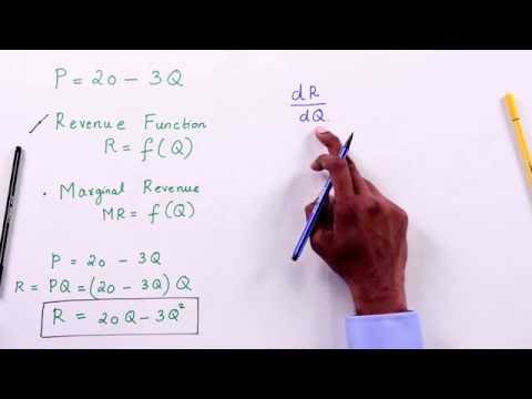 Revenue Function and Marginal Revenue