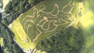 preview picture of video 'Quex Park Maize Maze 2014. Drone camera footage.'