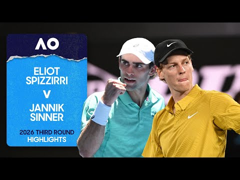 Eliot Spizzirri v Jannik Sinner Highlights | Australian Open 2026 Third Round