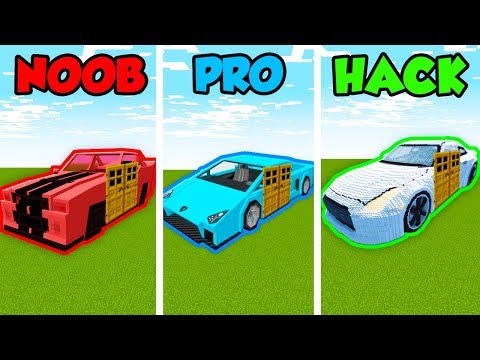 Minecraft NOOB vs. PRO. vs. HACKER: SUPER CAR BASE in Minecraft! (Animation)