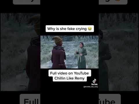 Why is she fake crying Hogwarts Legacy