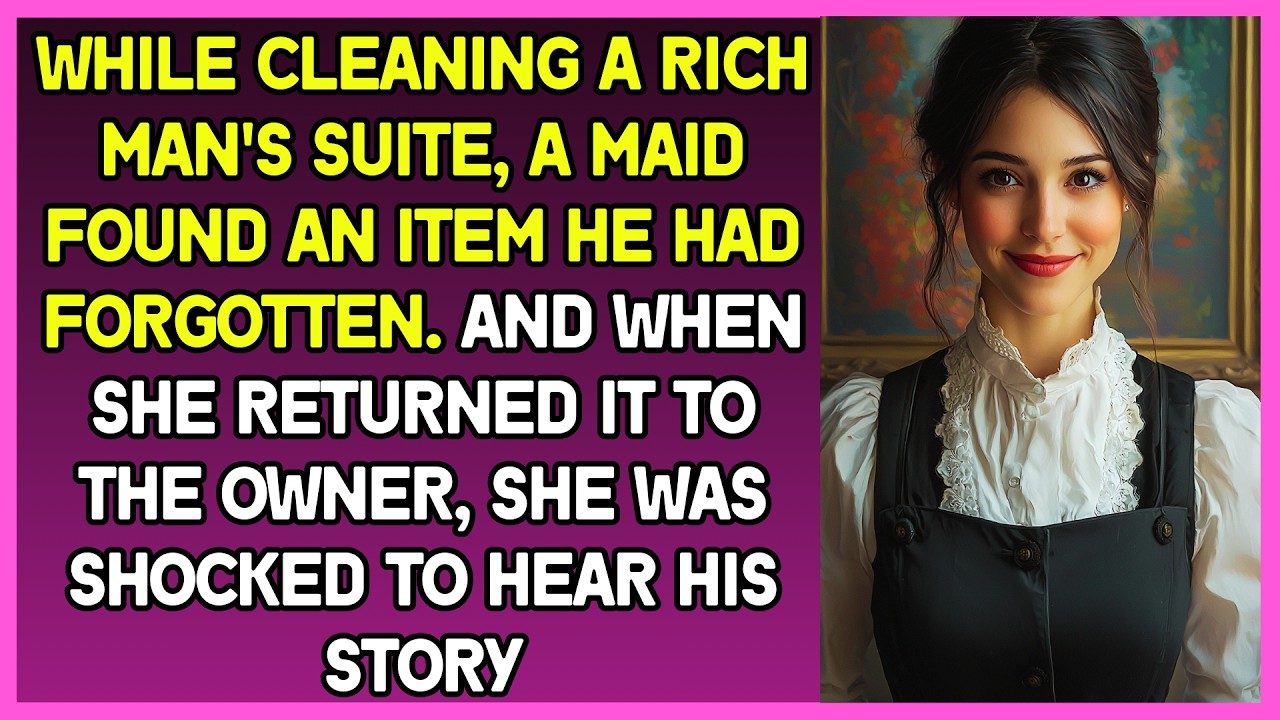 Maid returned  a valuable  item the rich man had forgotten at hotel & was shocked to hear his story