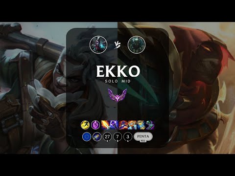 Ekko Mid vs Pyke - EUW Master Patch 13.1