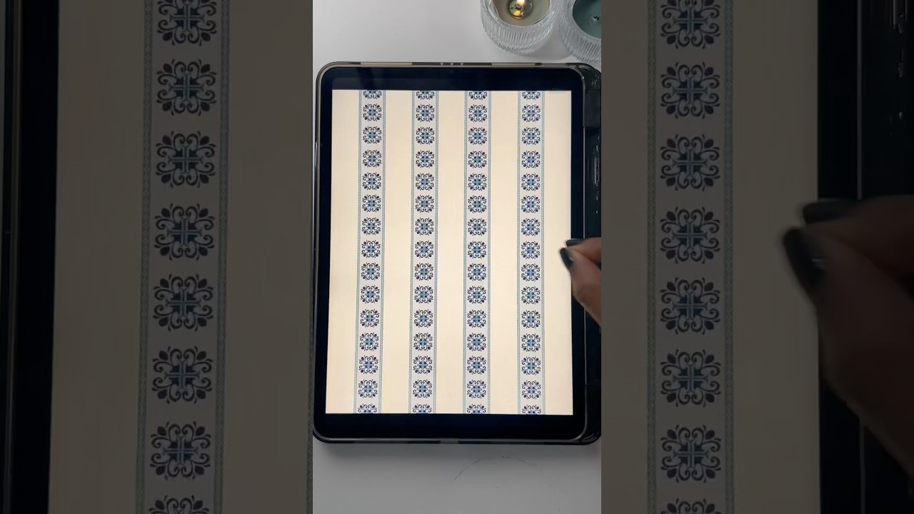 How to Create a Motif Stripe Pattern in Procreate