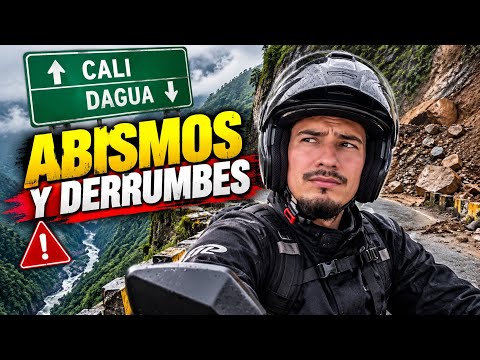 Nos ARRIESGAMOS en la peligrosa Ruta Cali-Dagua | Derrumbes y ABISMOS