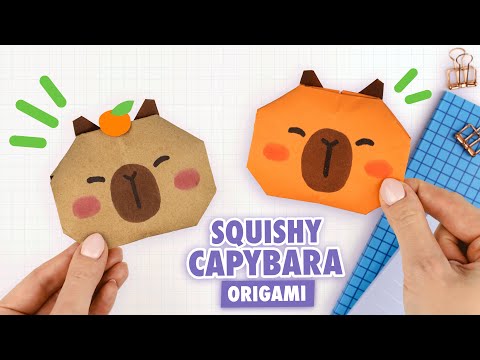 Оригами Pop It Котик из бумаги Origami Paper Pop It DIY TikTok Fidget Toy Антистресс игрушка