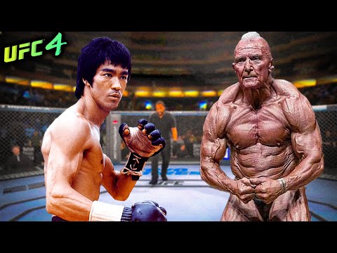 Bruce Lee vs. Bernie Cooper | Old Bodybuilder (EA sports UFC 4)