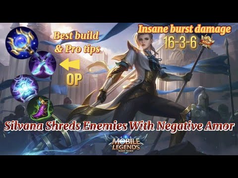 SILVANA DOMINATES BATTLEFIELD WITH NEW NEGATIVE AMOR| Insane Gameplay & Pro Tips | Mobile Legends