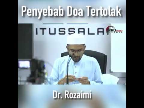 #Dr.Rozaimi - Penyebab Doa Tertolak
