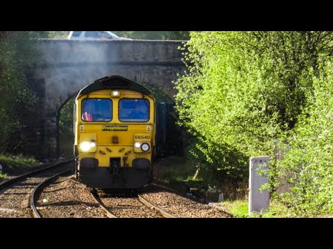 Freightliner Class 66 No. 66540 on 6F33 Bredbury - Runcron F.L @ Hyde Central on 26.04.19 - HD