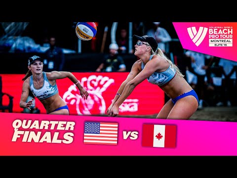 Nuss/Kloth vs. Melissa/Brandie - Quarter Finals Highlights Montréal 2023 #BeachProTour