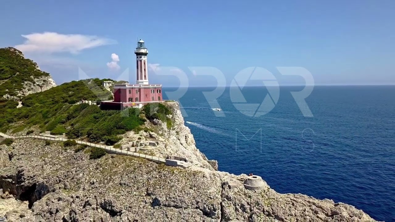 Faro en Capri Italia
