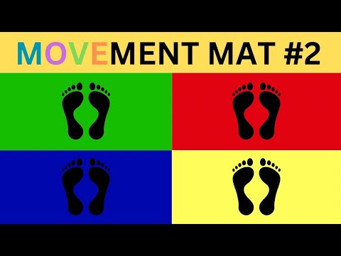 Movement Mat (Tapete De Movimento) #2- Dance With Your Feet - 2 min Brain Break - #dance 
