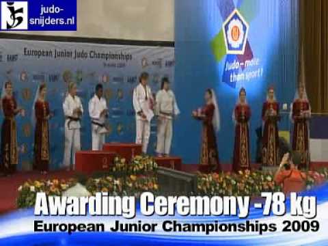 Judo 2009 Yerevan: Awarding ceremony [-78kg]