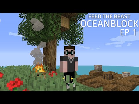 Minecraft But MORE Water - OceanBlock Ep 1