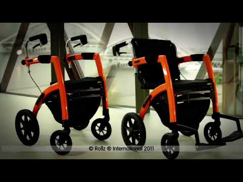The Rollz Motion 2-in-1 rollator walker wheelchair demonstration