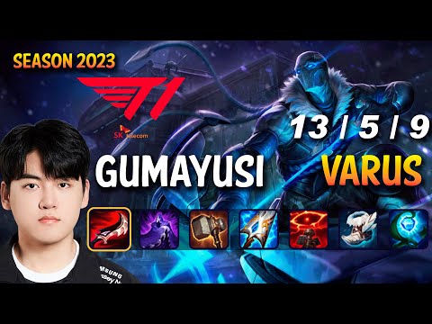 T1 Gumayusi VARUS vs KALISTA ADC - Patch 13.21 KR Ranked