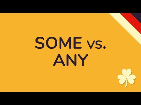 SOME oder ANY Unterschied ENGLISCH (animiert) 🇩🇪