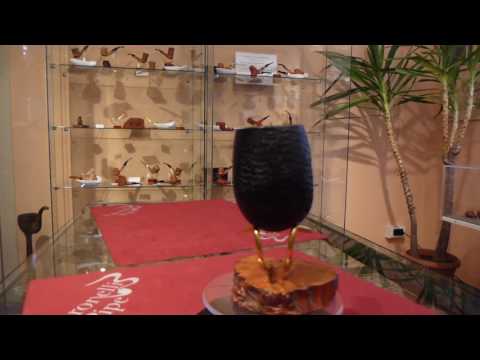 Pipa radica half bent sabbiata fatta a mano - www.paronellipipe.it