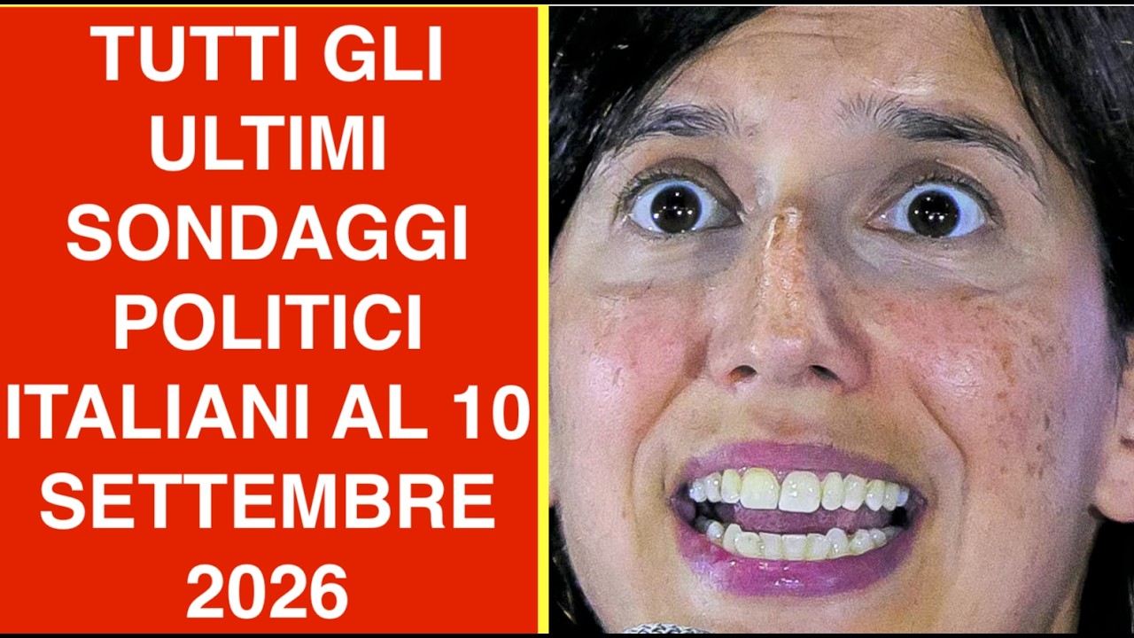 TUTTI GLI ULTIMI SONDAGGI POLITICI ITALIANI AL 10 SETTEMBRE 2026