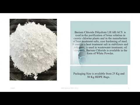 Barium Chloride Dihydrate LR/AR/ACS