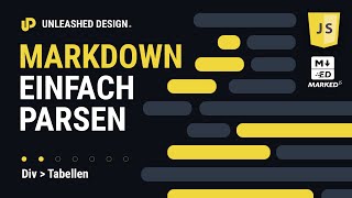 Einfach Markdown-Text zu HTML parsen mit MARKED!! [TUTORIAL]