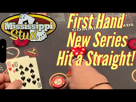 MISSISSIPPI STUD POKER! New Series Lands a 5 Card Straight For The WIN! - YouTube