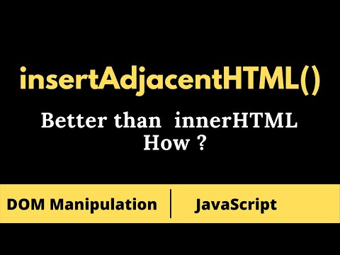 Insertadjacenthtml In Javascript Dom Javascript Interview Question And Answer