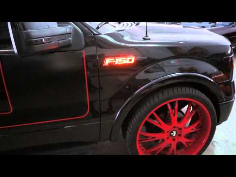 RECON Part # 264282AMBK 09-14 Ford F-150 Illuminated Emblems in AMBER LED