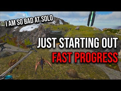 STARTING OUT ON BEGINNER SERVERS | ARK MTS TRIO PVP