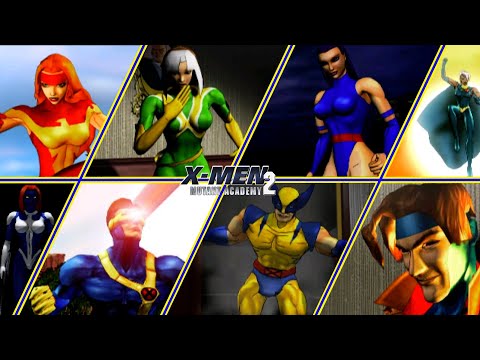 X-Men Mutant Academy 2 - All Character Endings and Intro