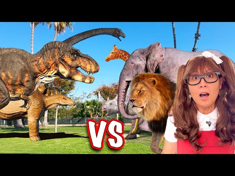 Dinosaurs vs Wild Animals! Soso Brings Toys to LIFE! 🦖🦁