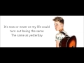 Bailey McConnell - Now or Never LYRICS 