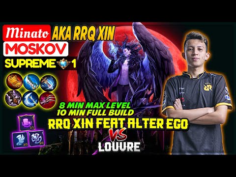 RRQ XIN Feat Alter Ego VS Louvre [ Supreme 1 Moskov ] Minato - Mobile Legends