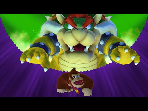Mario Party 10 - Donkey Kong vs Mario vs Luigi vs Peach vs Bowser - Mushroom Park