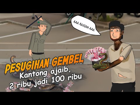 AZAB PESUGIHAN GEMBEL - "2 ribu bisa jadi 100 ribu" | Kartun hantu, animasi azab