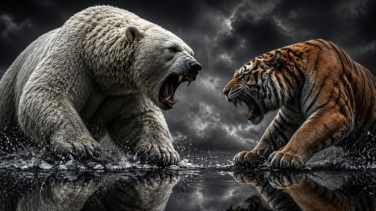 Polar Bear vs Tiger – Apex Predators: The Ultimate Showdown 