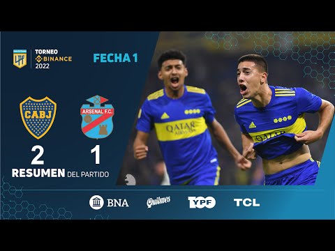 #TorneoBinance | Fecha 1 | resumen de Boca - Arsenal