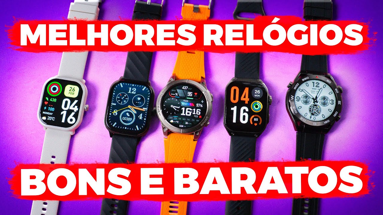 MELHORES SMARTWATCHS BONS E BARATOS PARA COMPRAR EM 2024