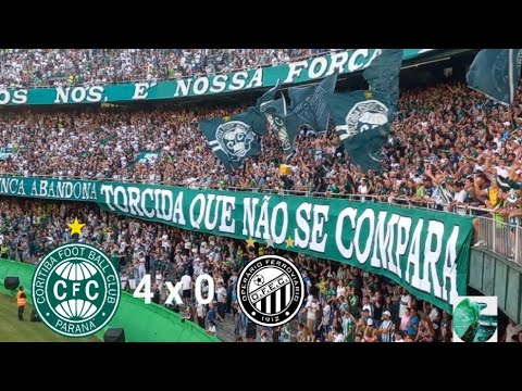 Coritiba 4 x 0 Operário - EXPLOSÃO INSANA NOS GOLS E ATMOSFERA