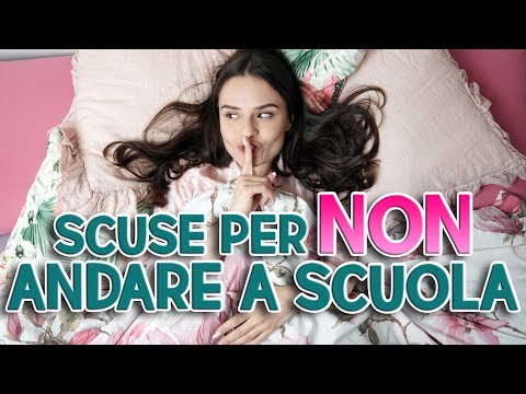 📚🙅🏻 Scuse per NON andare a scuola 🙅🏻🛌🏻
