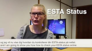 How to check you ESTA status online
