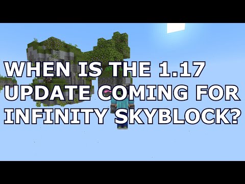 Where is the Caves & Cliffs update for Infinity Skyblock?