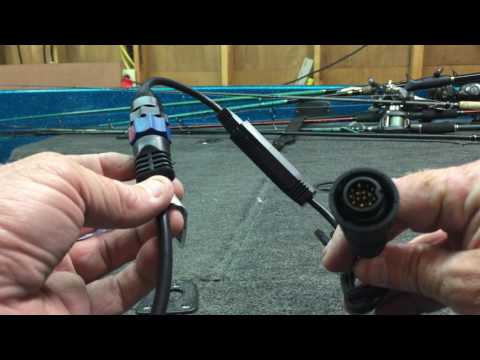 Connecting a Lowrance transducer to a Humminbird Mega