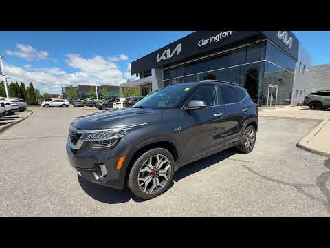 2022 Kia Seltos in Gray for sale at Clarington Kia in Bowmanville, ON